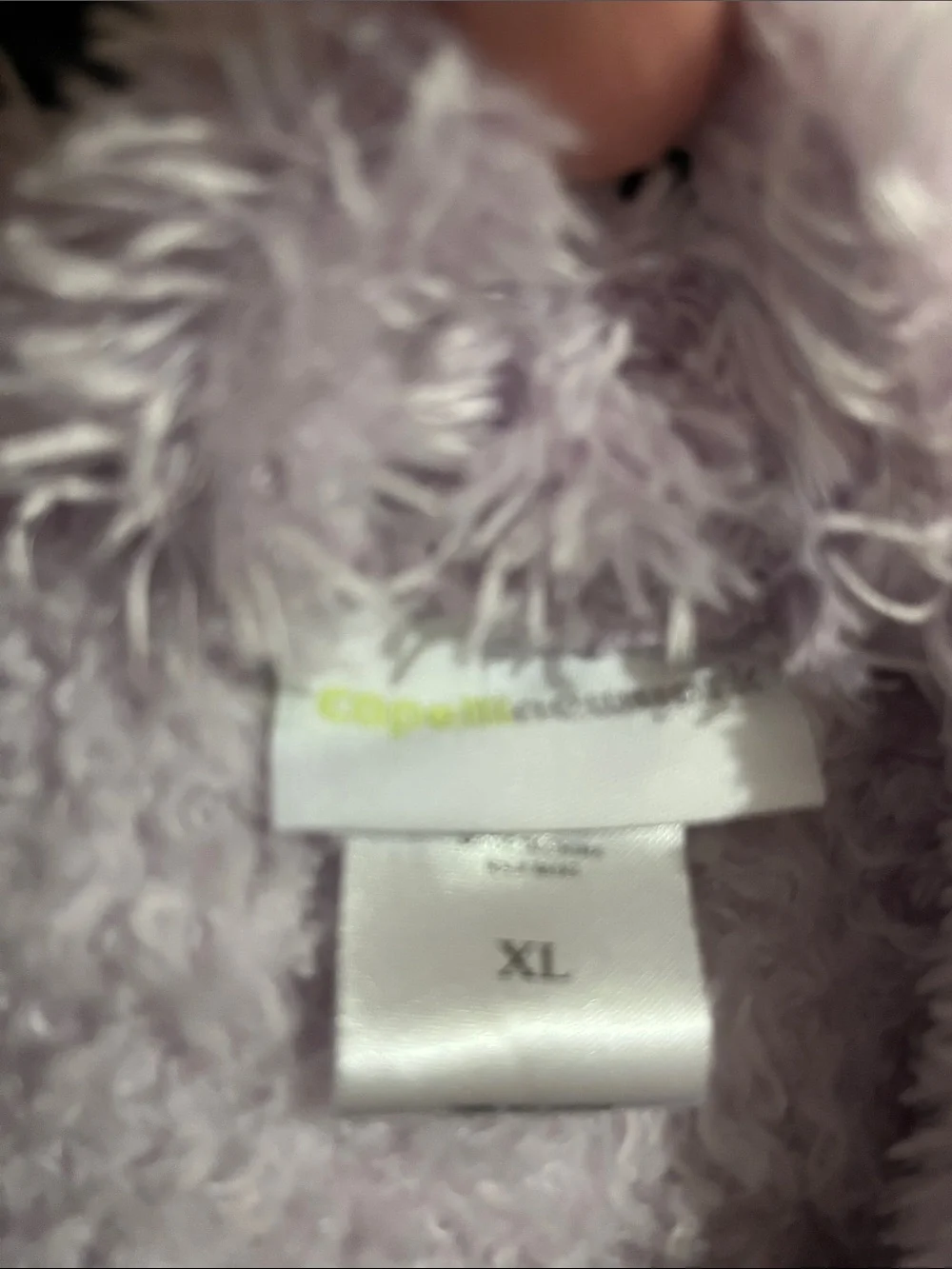 Capelli of New York Lavender Plush Hooded Robe women’s XL